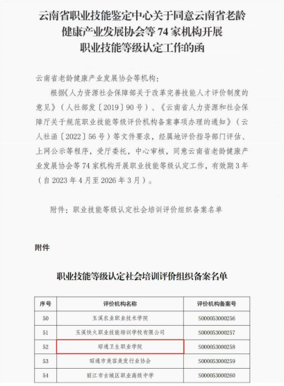 喜讯！我校获批为云南省职业技能等级
